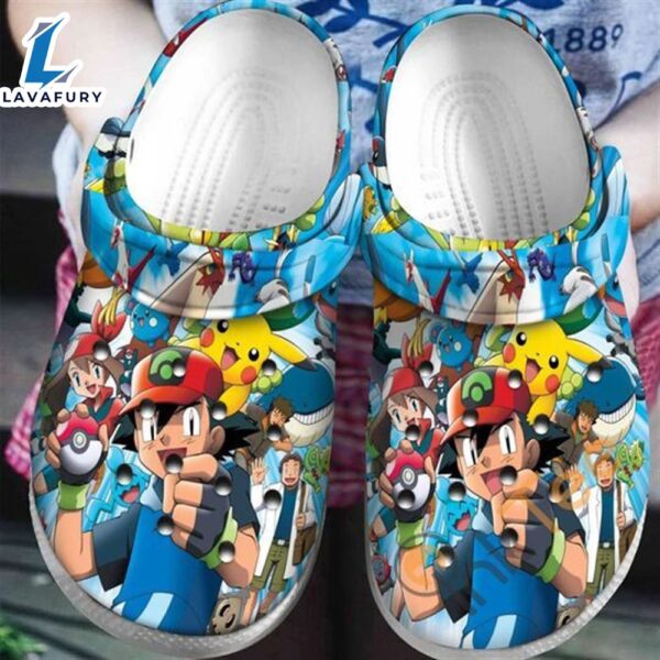 Pika Pokemon Cartoon Crocs Crocband Shoes Clogs Custom Name For Men Women And Kids