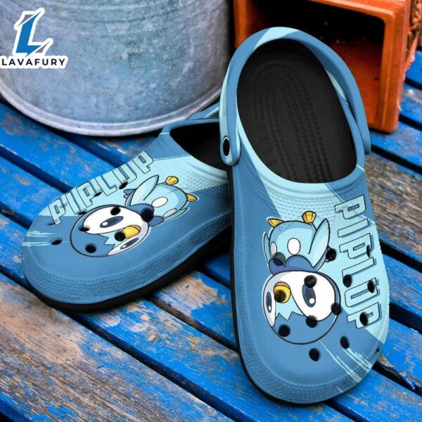 Piplup Water Type Pokemon Cute Crocs Classic Clogs Shoes In Blue