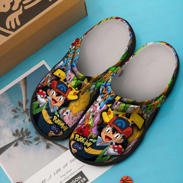 Pokemon Ash Ketchum Crocs Crocband Clog Comfortable Water Shoes