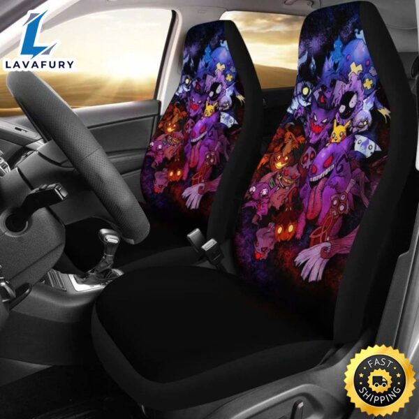 Pokemon Ghost Car Seat Covers Anime Pokemon Car Accessories Gift