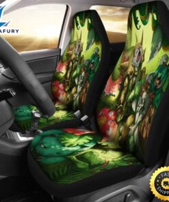 Pokemon Grass Car Seat Covers