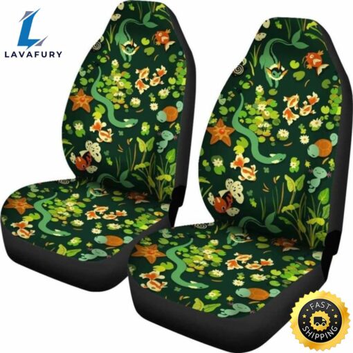 Pokemon Grass Car Seat Covers Universal