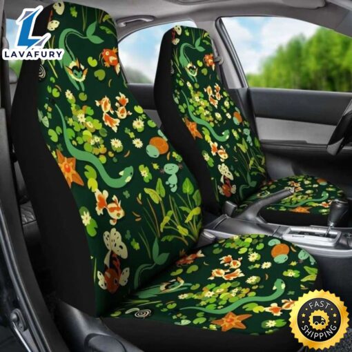 Pokemon Grass Car Seat Covers Universal