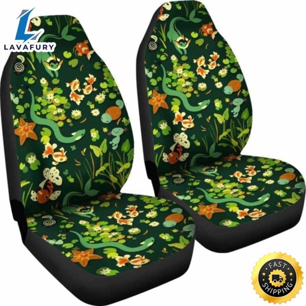Pokemon Grass Car Seat Covers Universal