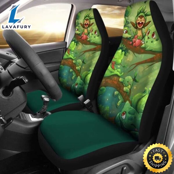 Pokemon Grass Car Seat Covers Universal Fit