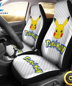 Pokemon Pikachu Seat Covers Anime…