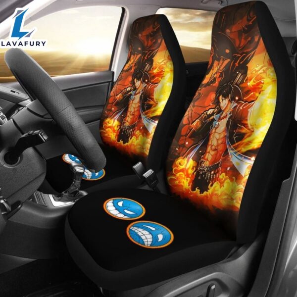 Portgas D. Ace One Piece Car Seat Covers Universal Fit