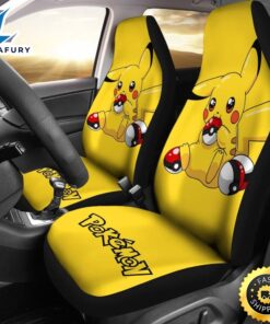 Pretty Pikachu Car Seat Covers Pokemon Anime Fan Gift 1 tp6mhz.jpg