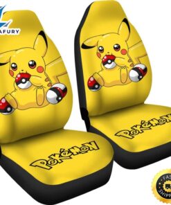 Pretty Pikachu Car Seat Covers Pokemon Anime Fan Gift 4 vktpgk.jpg