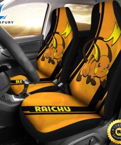 Raichu Pokemon Car Seat Covers Style Custom For Fans