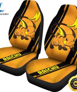 Raichu Pokemon Car Seat Covers Style Custom For Fans 2 kxnm9c.jpg