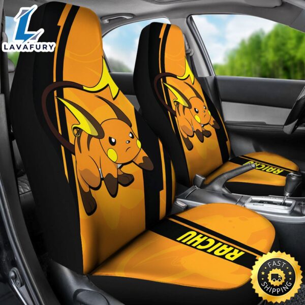 Raichu Pokemon Car Seat Covers Style Custom For Fans