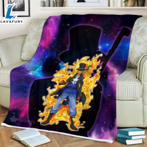 Sabo Fleece Galaxy One Piece Anime Blanket