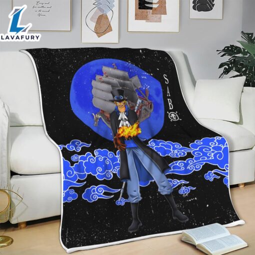 Sabo Moon Style One Piece Anime Blanket