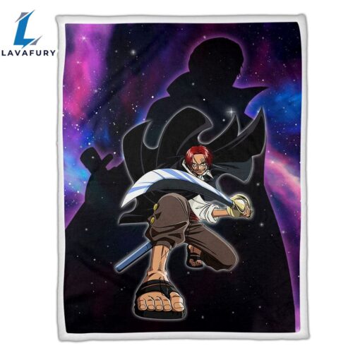 Shanks Fleece Galaxy One Piece Anime Blanket