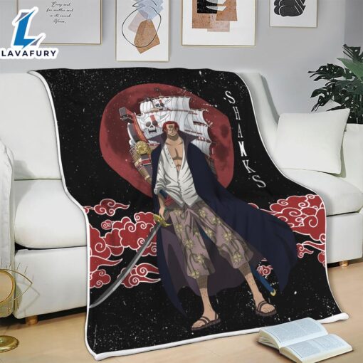 Shanks Moon Style One Piece Anime Blanket