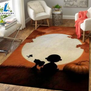 Snoopy And Charlie Brown Area Rug Carpet