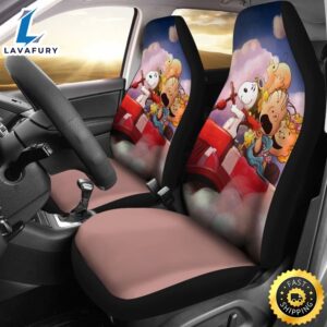 Snoopy And Cloud Dream Car Seat Covers Amazing Best Gift Ideas Universal Fit 1 hwcz2h.jpg