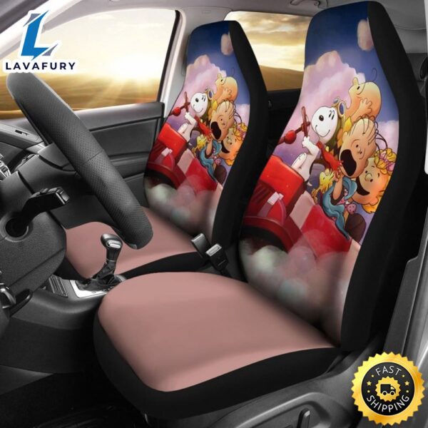 Snoopy And Cloud Dream Car Seat Covers Amazing Best Gift Ideas Universal Fit