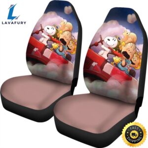 Snoopy And Cloud Dream Car Seat Covers Amazing Best Gift Ideas Universal Fit 2 babfdo.jpg