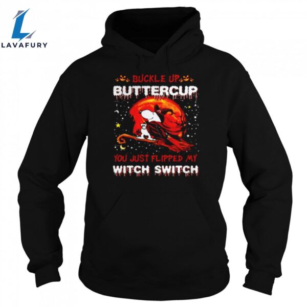 Snoopy Cardinals Buckle Up Buttercup You Just Flipped Halloween Unisex Shirt