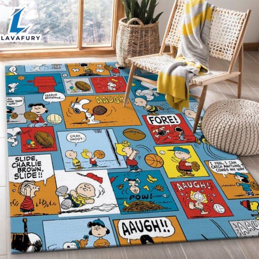 Snoopy Cartoon Rug Movie Halloween Carpet