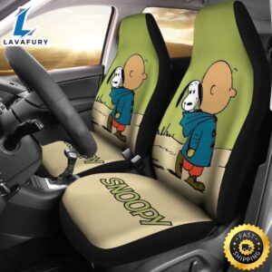 Snoopy & Charlie Brown Life Is Better With A Dog Car Seat Covers Universal Fit