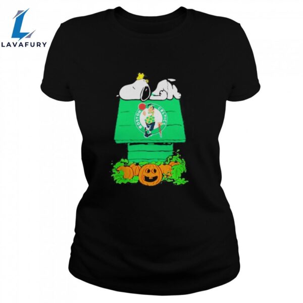 Snoopy Cute Boston Celtics Halloween Unisex Shirt