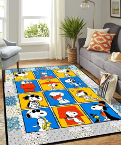 Snoopy Cute Carpet Rectangle Rug Halloween Home Decor