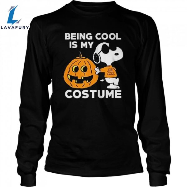 Snoopy Dog Halloween Pumpkins Being Cool Is My Costume 2023 Unisex Shirt