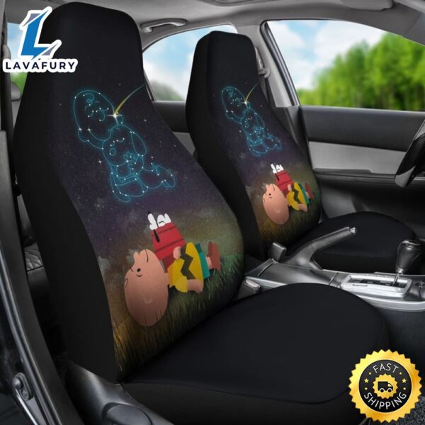 Snoopy Friends Forever Seat Covers Amazing Best Gift Ideas Universal Fit