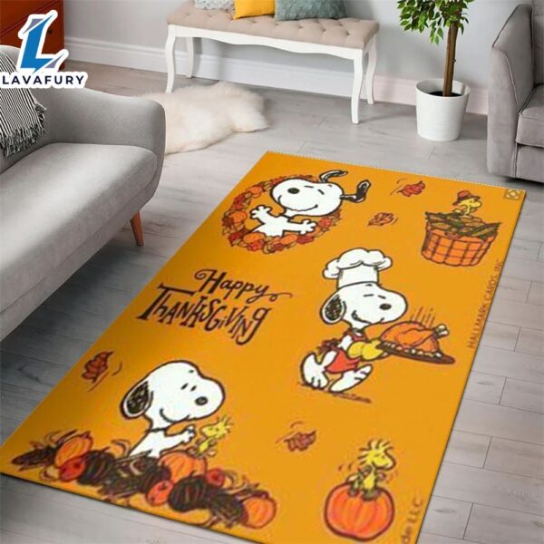 Snoopy Halloween Cartoon Movies Area Rugs Living Room Carpet Rug