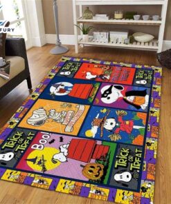 Snoopy Halloween Party Rectangle Rug…