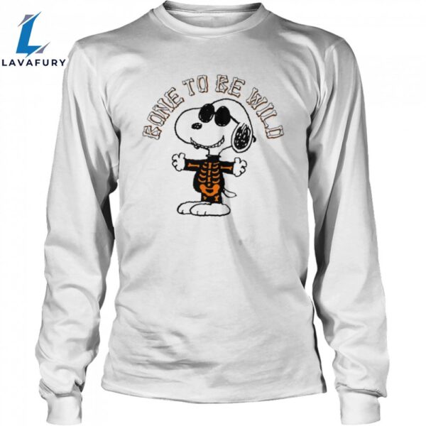 Snoopy Skeleton Bone To Be Wild Halloween Unisex Shirt