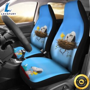 Snoopy & Woodstock Cute Car Seat Covers Universal Fit