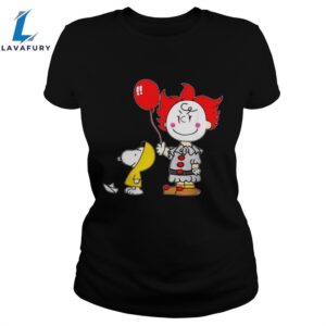 Snoopy And Charlie Brown Pennywise It Halloween Unisex Shirt