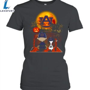 Snoopy and Charlie Brown Pumpkin Auburn Tigers Halloween Moon Unisex Shirt 1 hafets.jpg