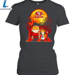 Snoopy And Charlie Brown San Francisco 49ers Happy Halloween Unisex Shirt