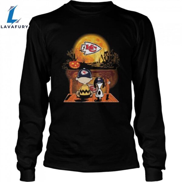 Snoopy And Charlie Browns Kansas City Chiefs Football Happy Halloween 2023 Unisex Shirt