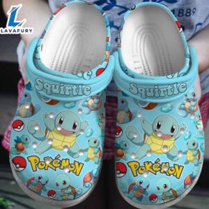 Squirtle Pokemon Anime Cartoon Crocs Crocband Clogs Shoes Comfortable For Men Women and Kids