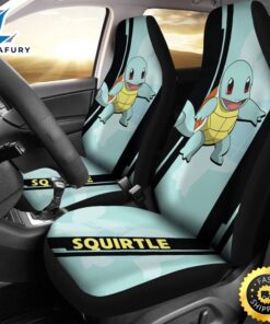 Squirtle Pokemon Car Seat Covers Style Custom For Fans