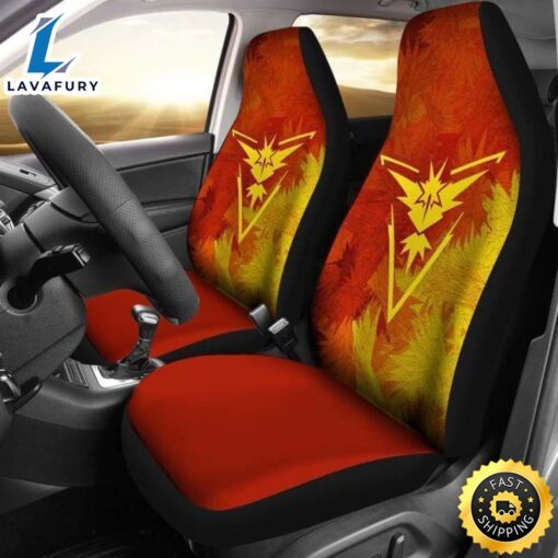 Team Instinct Zapdos Pokemon Car Seat Covers Universal