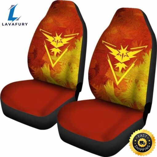 Team Instinct Zapdos Pokemon Car Seat Covers Universal