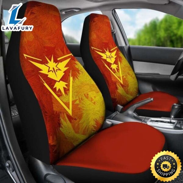 Team Instinct Zapdos Pokemon Car Seat Covers Universal