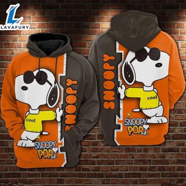 The Peanuts Movie Cool Snoopy Pop Gift For Fan Movie Cartoon 3D All Over Print Shirt
