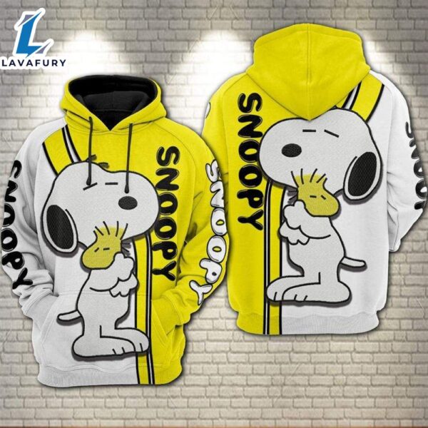 The Peanuts Snoopy Cute Mix Color Movie Cartoon 3D All Over Print Shirt