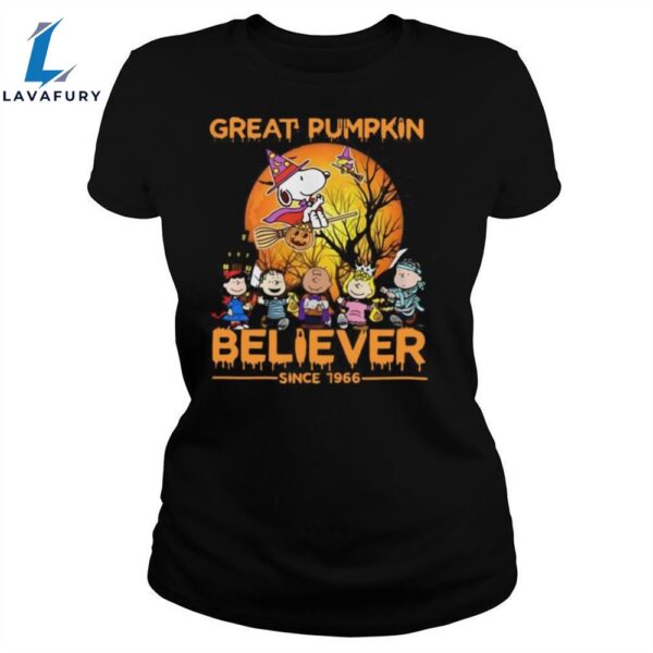 The Peanuts Snoopy Great Pumpkin Believer Since 1966 Halloween Unisex Shirt