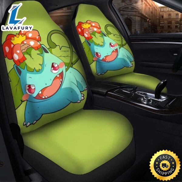 Venusaur Pokemon Chibi Seat Covers Universal