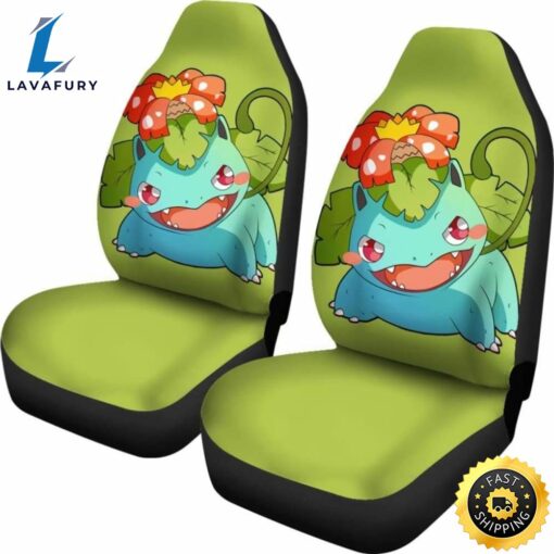 Venusaur Pokemon Chibi Seat Covers Universal