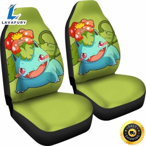 Venusaur Pokemon Chibi Seat Covers Universal